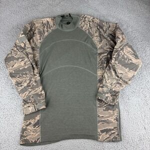 Wild Things Tactical‎ Shirt Mens Xl Green Camo Long Sleeve Padded Elbows